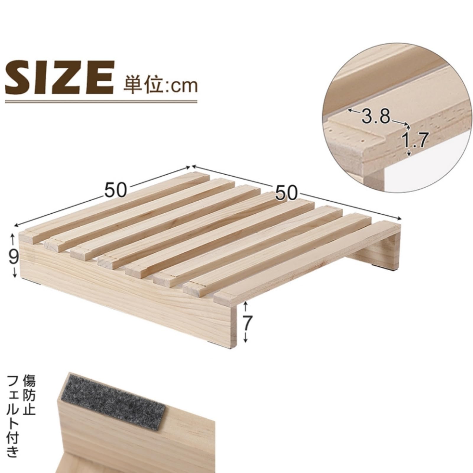 Amazon｜SOFTSEA パレットベッド 16枚セット 天然木製パイン材 すのこ